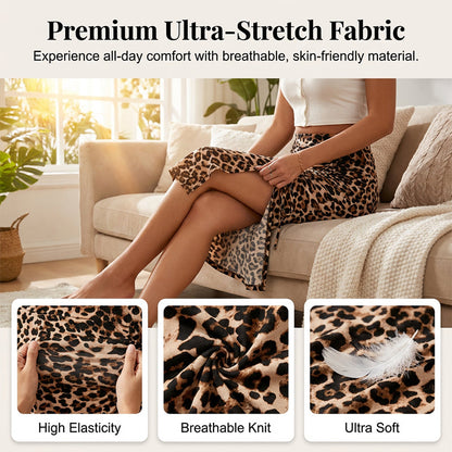 Women's High Waisted Ruched Bodycon Skirt