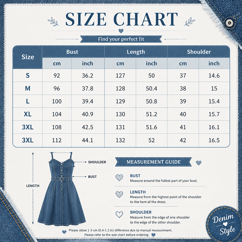 Women's Vintage Denim Maxi Dress