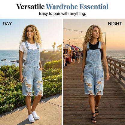 ✨🛍️Fresh Drop - Classic Denim Overall Shorts