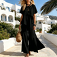 Women's Asymmetric Top & Slit Wide-Leg Pants Set