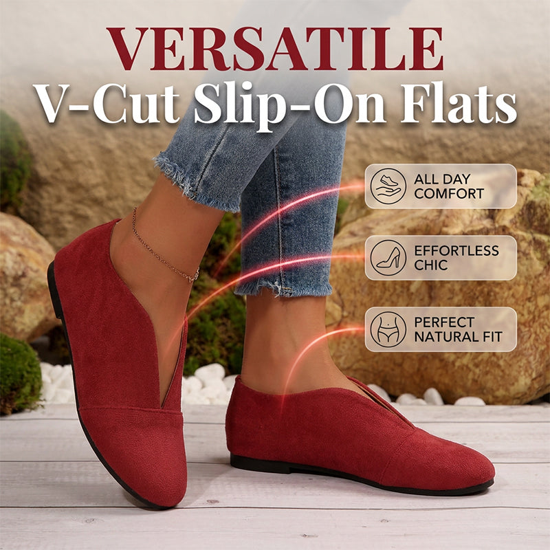 Women’s V-Cut Flat Shoes