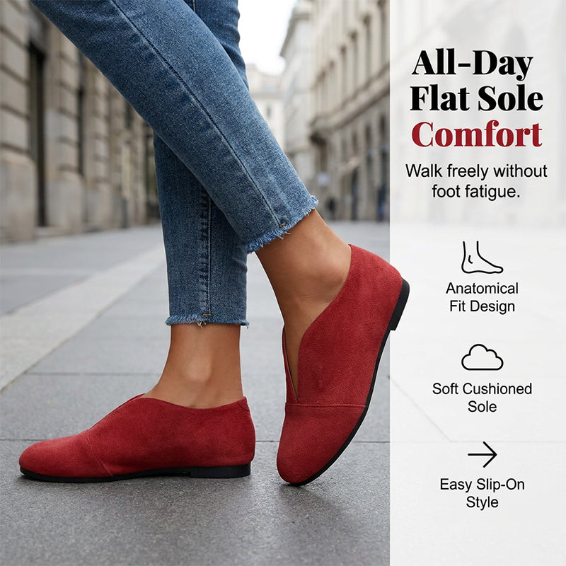 Women’s V-Cut Flat Shoes