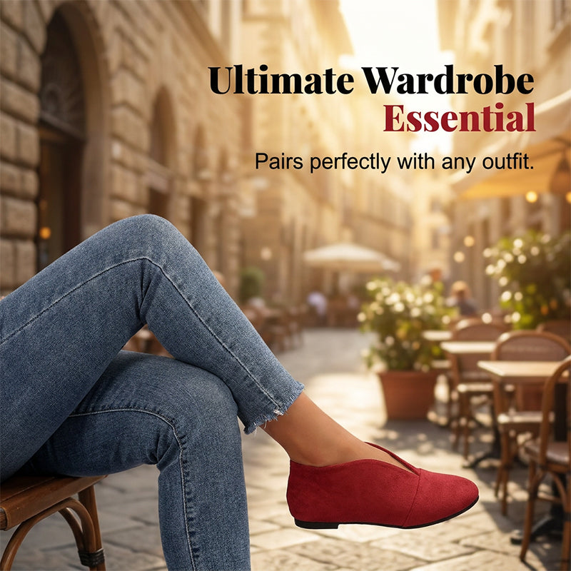 Women’s V-Cut Flat Shoes