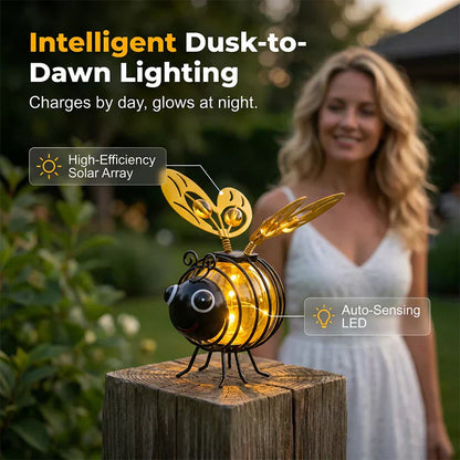 🐝Outdoor Hanging Solar Bee Light - Perfect Gift For Plant Lovers Moms Or Literally Anyone Who Smiles❤️