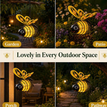🐝Outdoor Hanging Solar Bee Light - Perfect Gift For Plant Lovers Moms Or Literally Anyone Who Smiles❤️