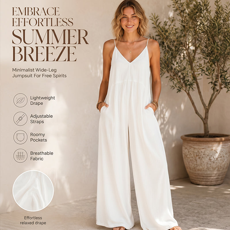 Women's Spaghetti Strap Backless Jumpsuit