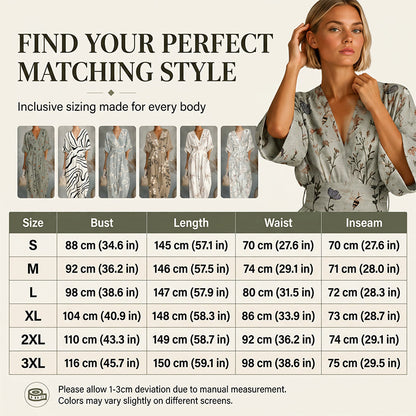Women's Elegant V-Neck Printed Jumpsuit