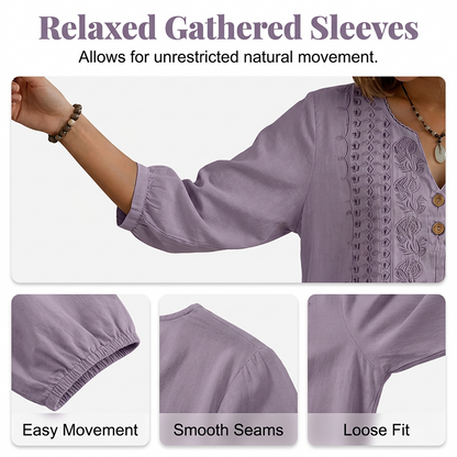 Women's Artistic Style Breathable Short Sleeve Top