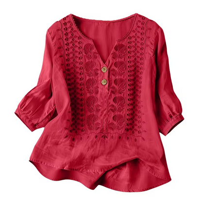 Women's Artistic Style Breathable Short Sleeve Top