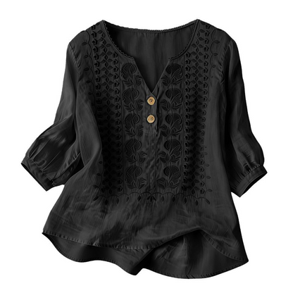 Women's Artistic Style Breathable Short Sleeve Top