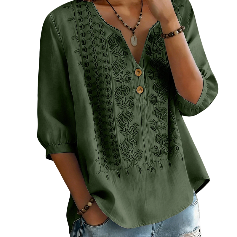 Women's Artistic Style Breathable Short Sleeve Top