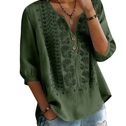 Women's Artistic Style Breathable Short Sleeve Top