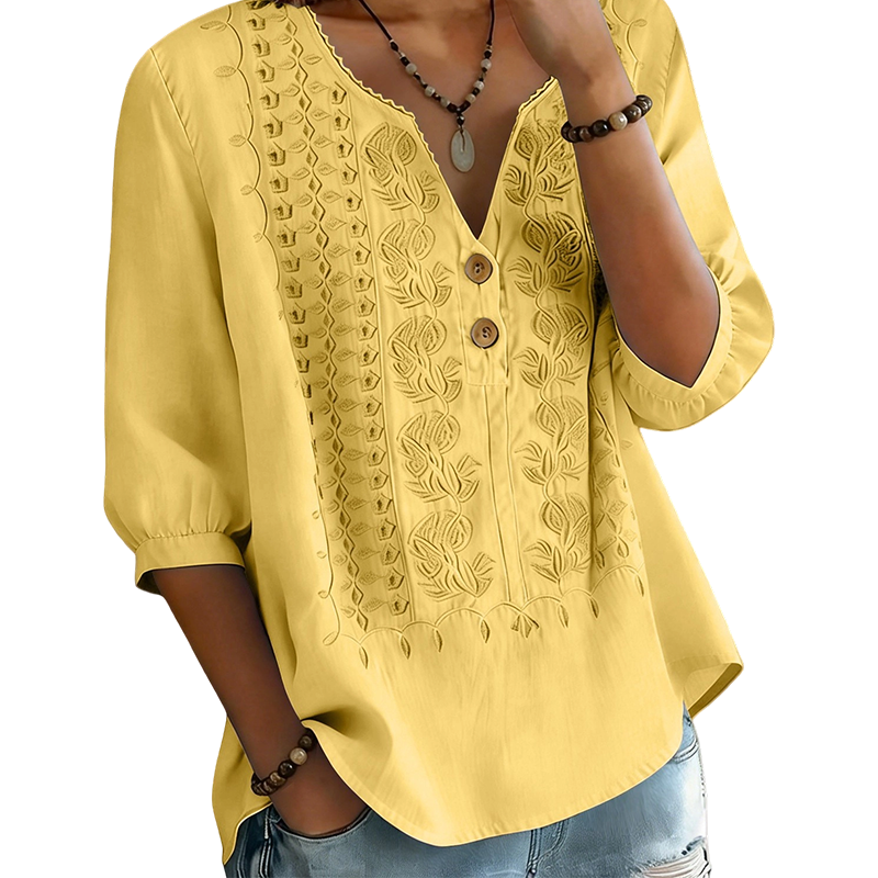 Women's Artistic Style Breathable Short Sleeve Top