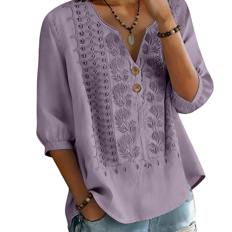 Women's Artistic Style Breathable Short Sleeve Top