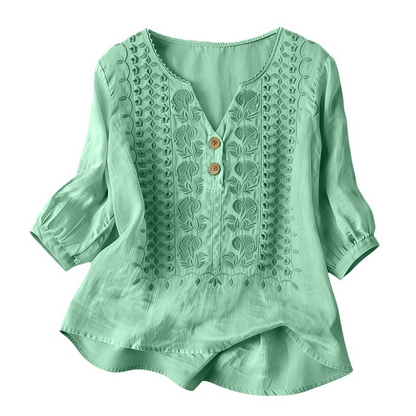 Women's Artistic Style Breathable Short Sleeve Top