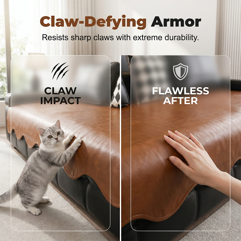 ⌛Limited-Time Offer-Waterproof Faux Leather Sofa Seat Cover