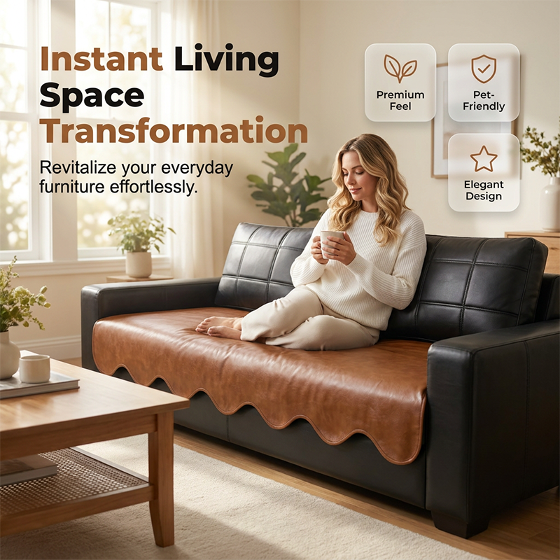 ⌛Limited-Time Offer-Waterproof Faux Leather Sofa Seat Cover