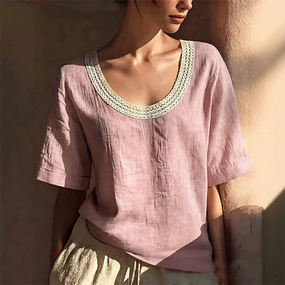 Vintage Lace Summer Blouse