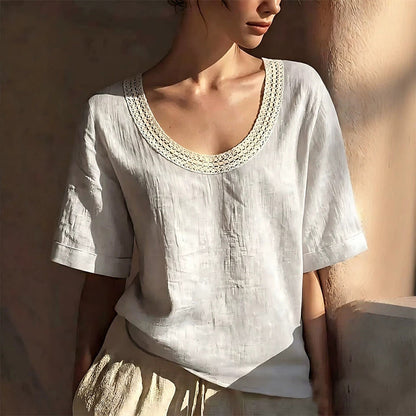 Vintage Lace Summer Blouse