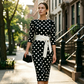 Women's Retro Elegant Polka Dot Dress