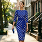 Women's Retro Elegant Polka Dot Dress