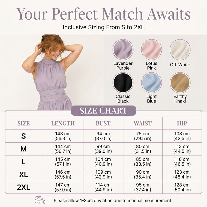 Women's Sleeveless Mock Neck Wide-Leg Jumpsuit