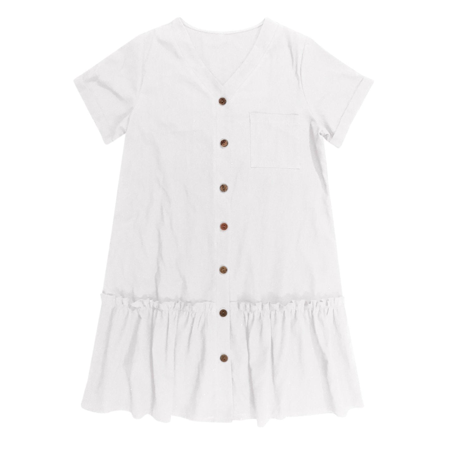 Casual Cotton Linen Dress