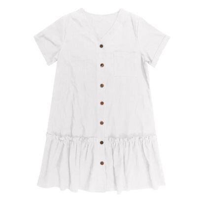 Casual Cotton Linen Dress