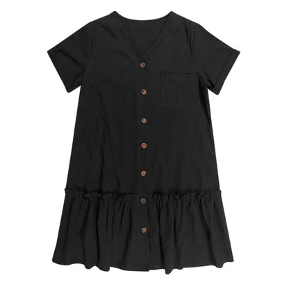 Casual Cotton Linen Dress