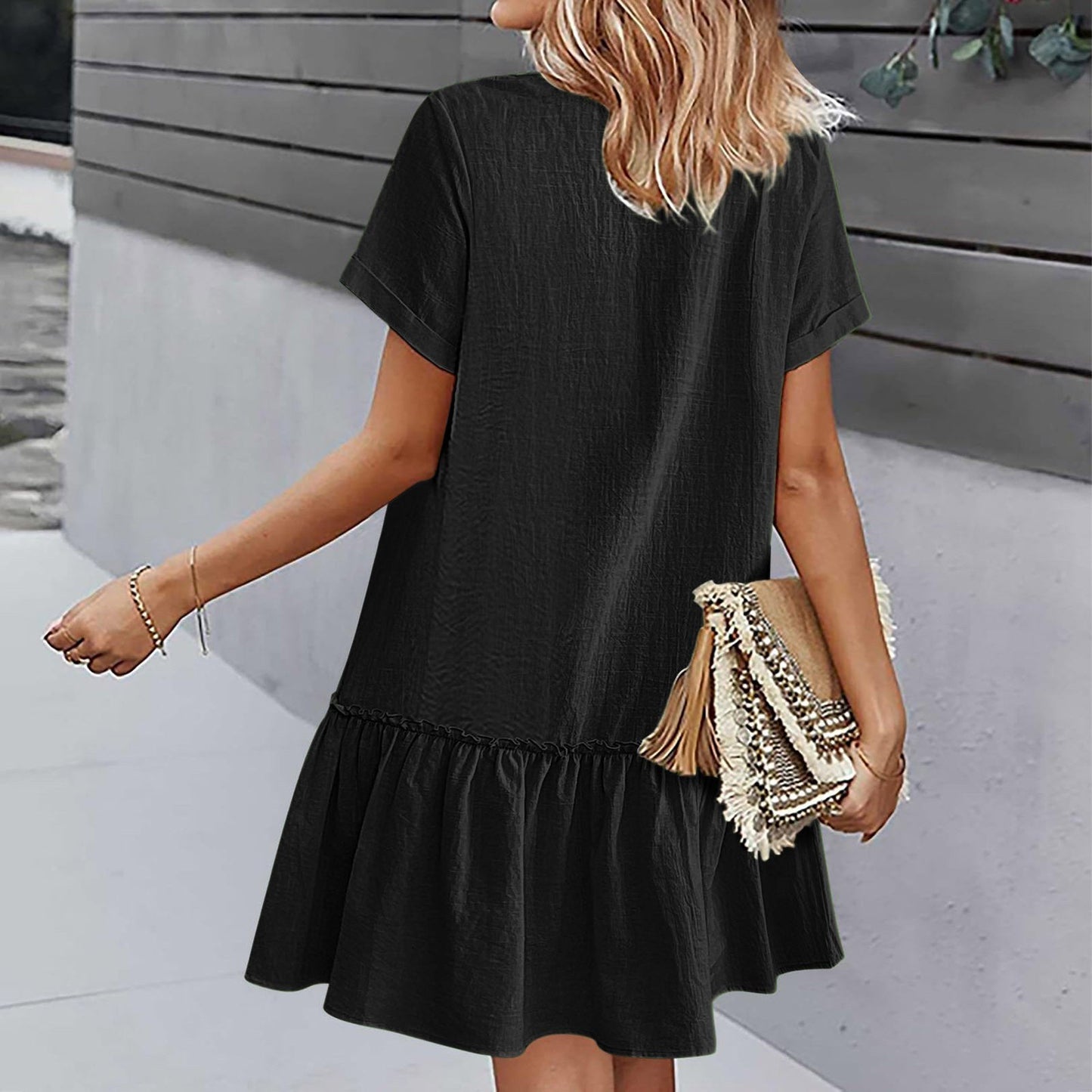 Casual Cotton Linen Dress