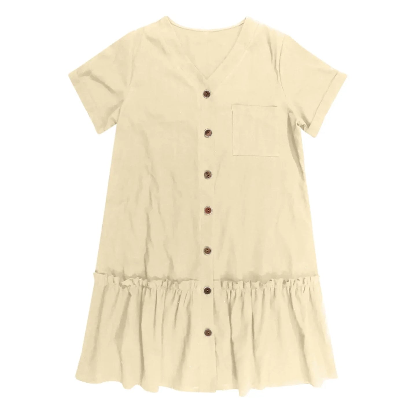 Casual Cotton Linen Dress