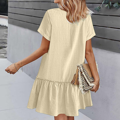 Casual Cotton Linen Dress
