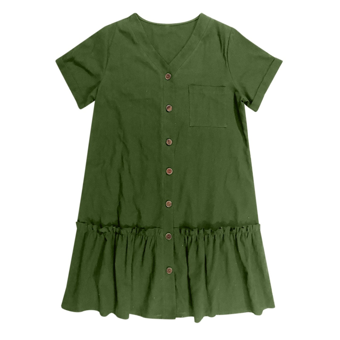 Casual Cotton Linen Dress