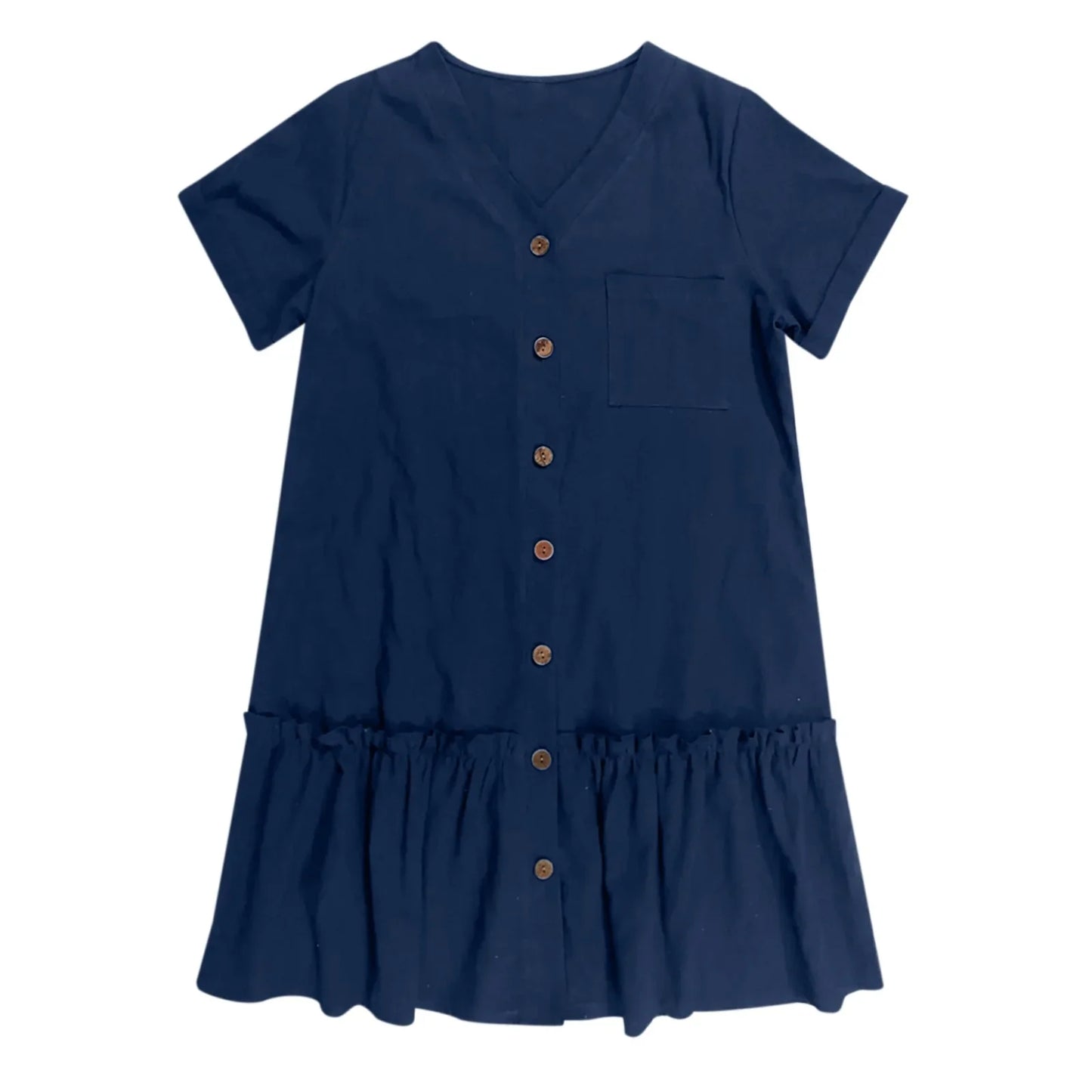 Casual Cotton Linen Dress