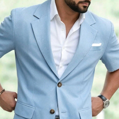 Men's Short Sleeve Suit 2-Piece Set
