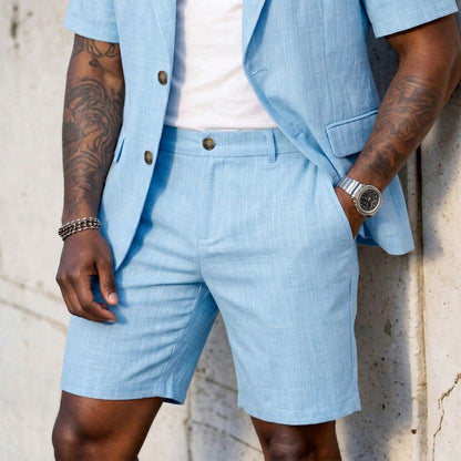 Men's Short Sleeve Suit 2-Piece Set