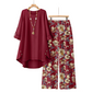 💥50% Off New Arrivals-Women's Cotton Linen Half Sleeve Top ＆ Pants Set