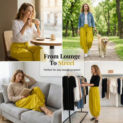 ⏰LIMITED-TIME 50% OFF! 🌿👖Women's Loose-Fit Drawstring Lantern Pants