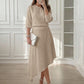 Women's Off-Shoulder Top & Asymmetric Skirt Set