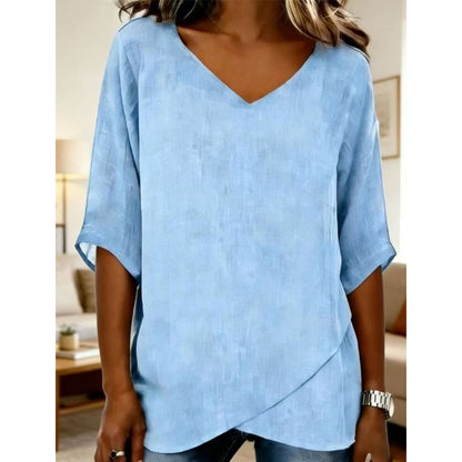 Women's Breathable Casual V-Neck Top