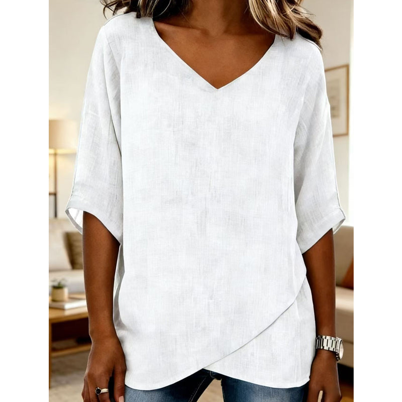 Women's Breathable Casual V-Neck Top