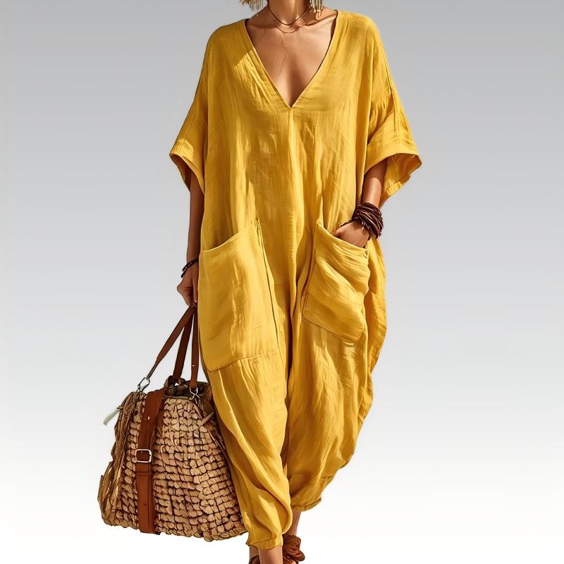 🔥New Arrivals & Best Sellers-Women's Summer Loose V-Neck Jumpsuit
