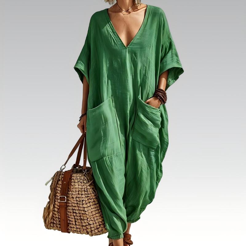 🔥New Arrivals & Best Sellers-Women's Summer Loose V-Neck Jumpsuit