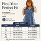 Women's V-Neck Denim Print Dress