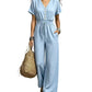 ⌛Limited-Time Offer-Women's Waist-Defining V-Neck Jumpsuit