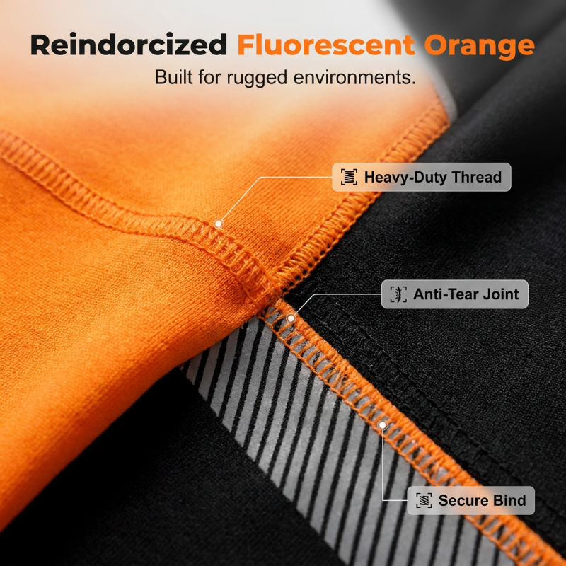 ⏰Summer Hot Sale 50% OFF!!👕Men’s Fluorescent Color Block Athletic Shirt Outdoor Safety Tee-High Visibility, Breathable, Running & Workout Shirt✨