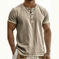 ⌛Limited-Time Offer-Men's Short Sleeve Breathable Henley Shirt