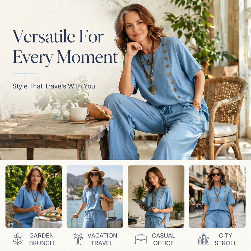 ⌛Limited-Time Offer-Women's Summer Casual 2-Piece Set