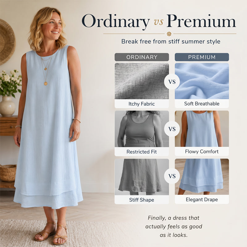 ⌛Limited-Time Offer-Women's Summer Sleeveless Tiered Dress