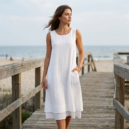 ⌛Limited-Time Offer-Women's Summer Sleeveless Tiered Dress